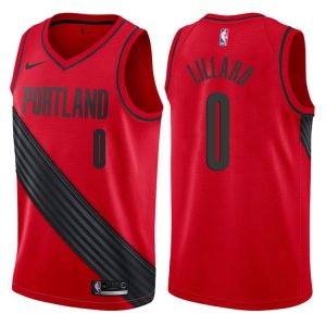 2017-18 Damian Lillard Portland Trail Blazers #0 Statement Red