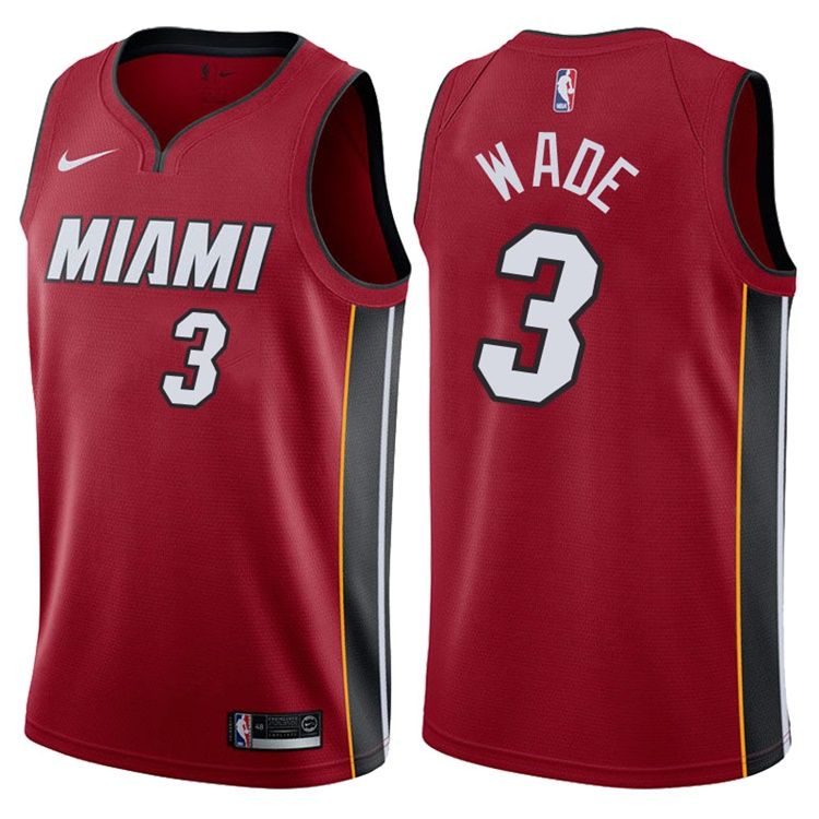 2017-18 Dwyane Wade Miami Heat #3 Icon Red