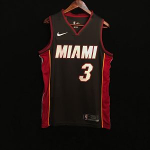 2017-18 Dwyane Wade Miami Heat #3 Statement Black