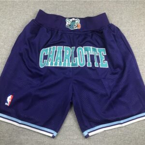 2019 Just Don Charlotte Hornets Shorts Purple