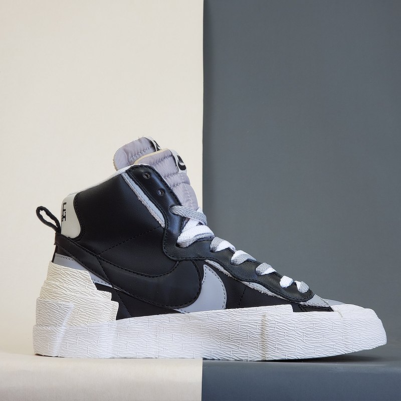 blazer mid sacai black grey