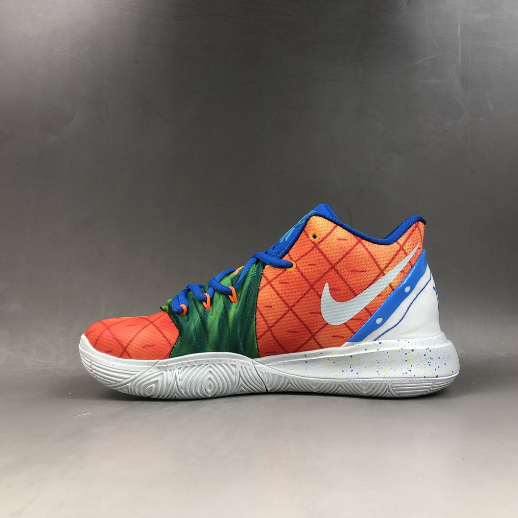 SpongeBob SquarePants x Nike Kyrie 5 Pineapple House CJ6950 800 CJ6951 800