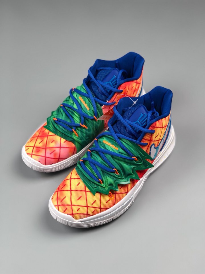 SpongeBob SquarePants x Nike Kyrie 5 Pineapple House CJ6950 800 CJ6951 800