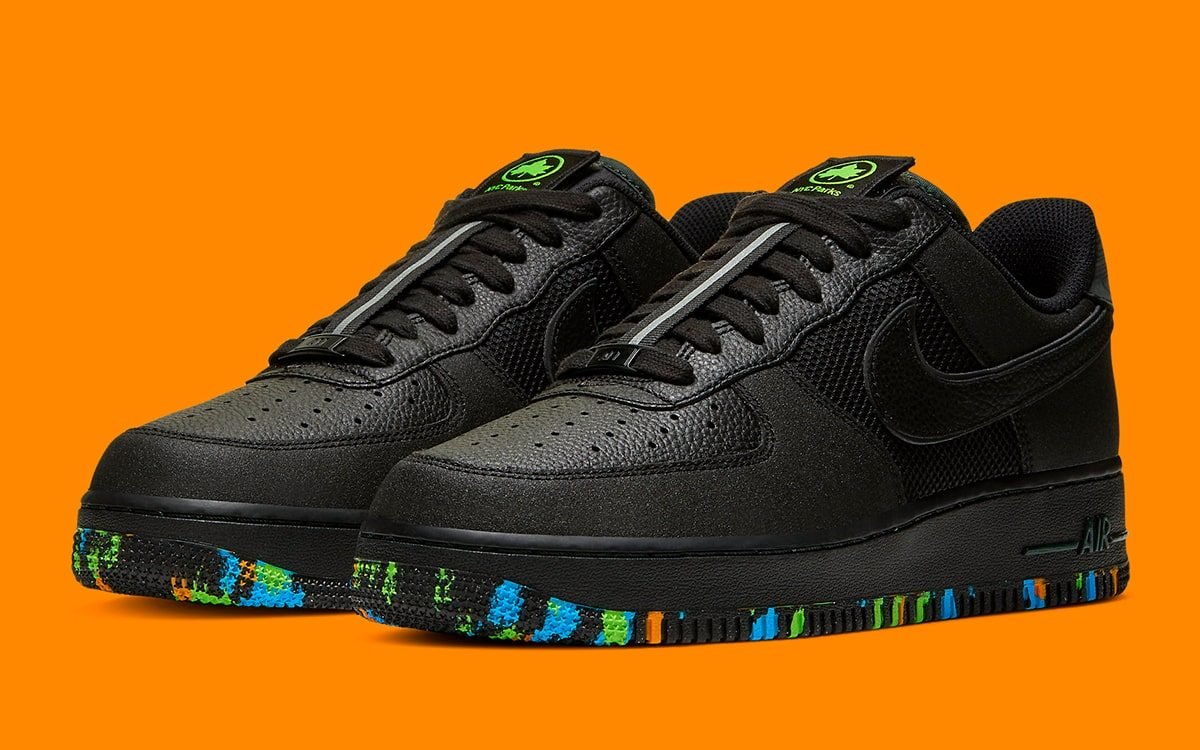 nyc parks nike air force 1 low black splatter ct1518 001 release date info 1200x750