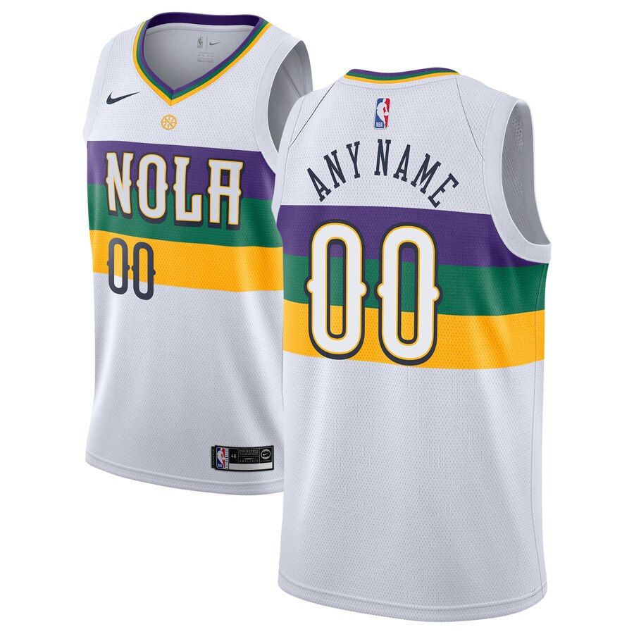 2018 19 New Orleans Pelicans Swingman Custom City Edition White