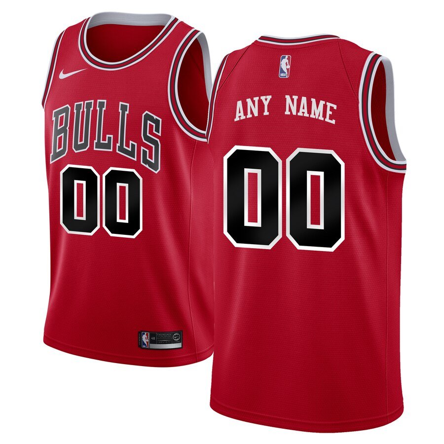 2019 20 Chicago Bulls Swingman Custom Red Icon Edition