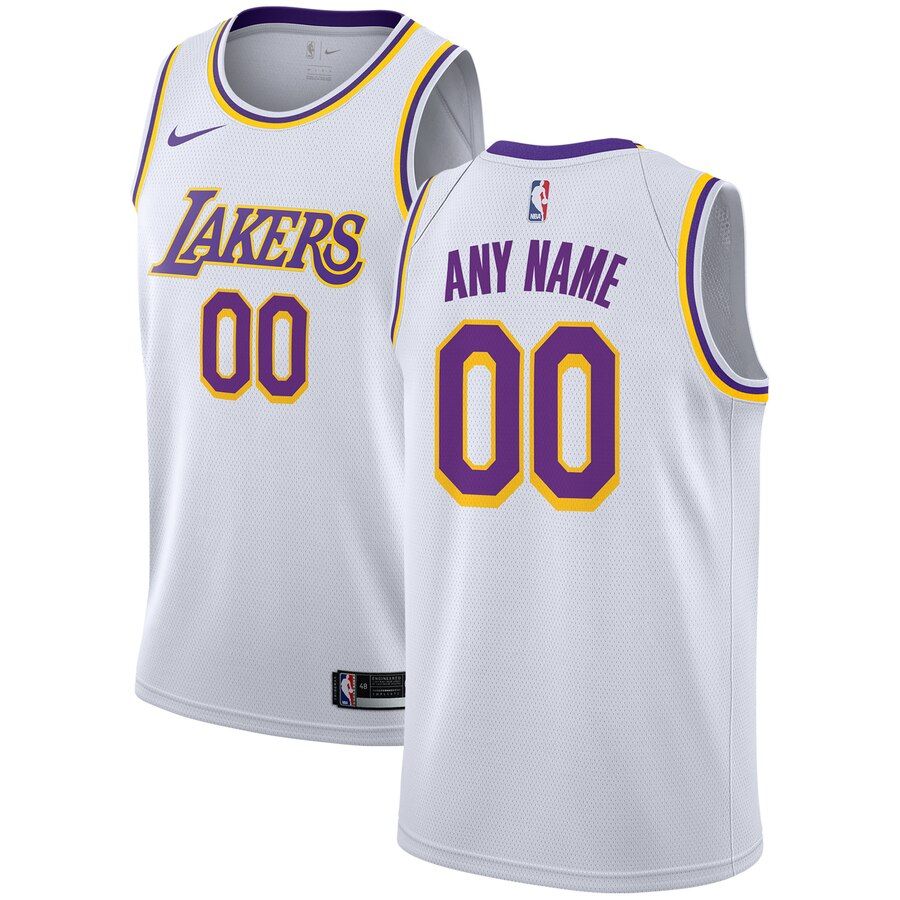 2019 20 Lakers Swingman Custom White Association Edition