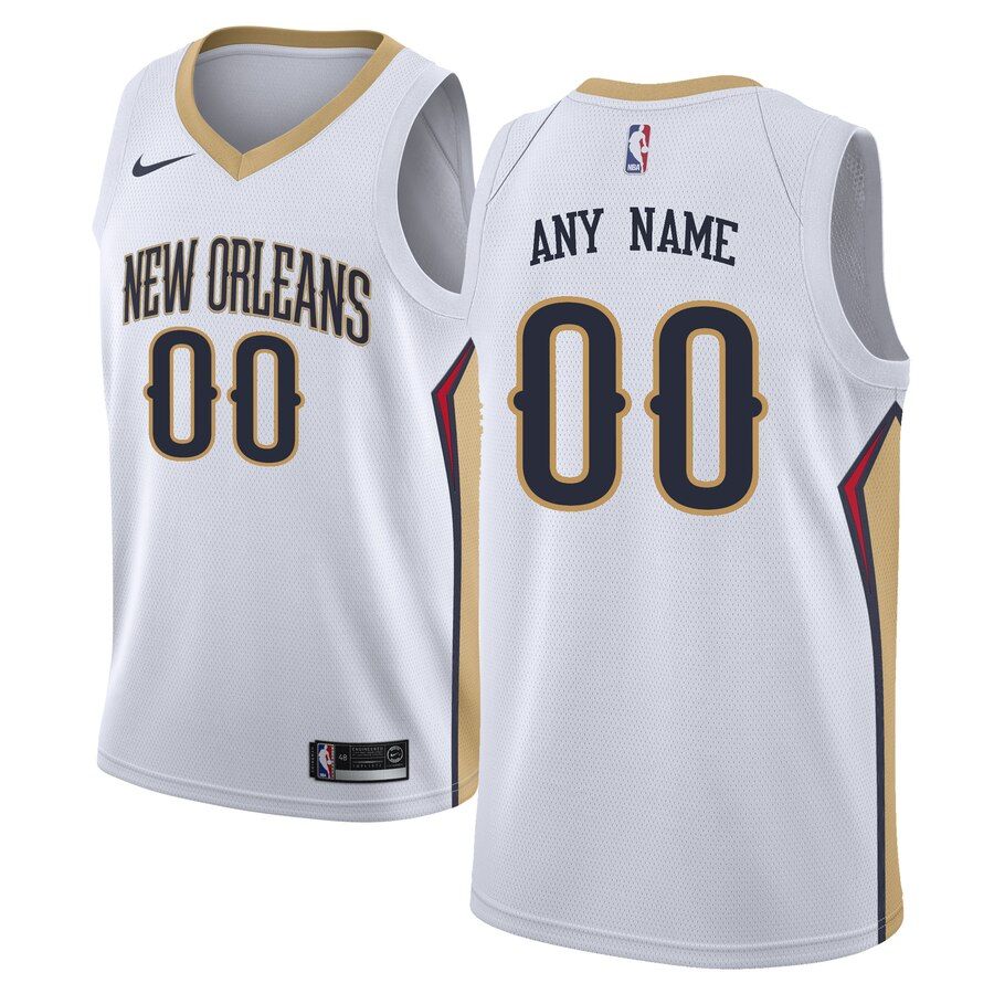 2019 20 New Orleans Pelicans Swingman Custom White Association Edition