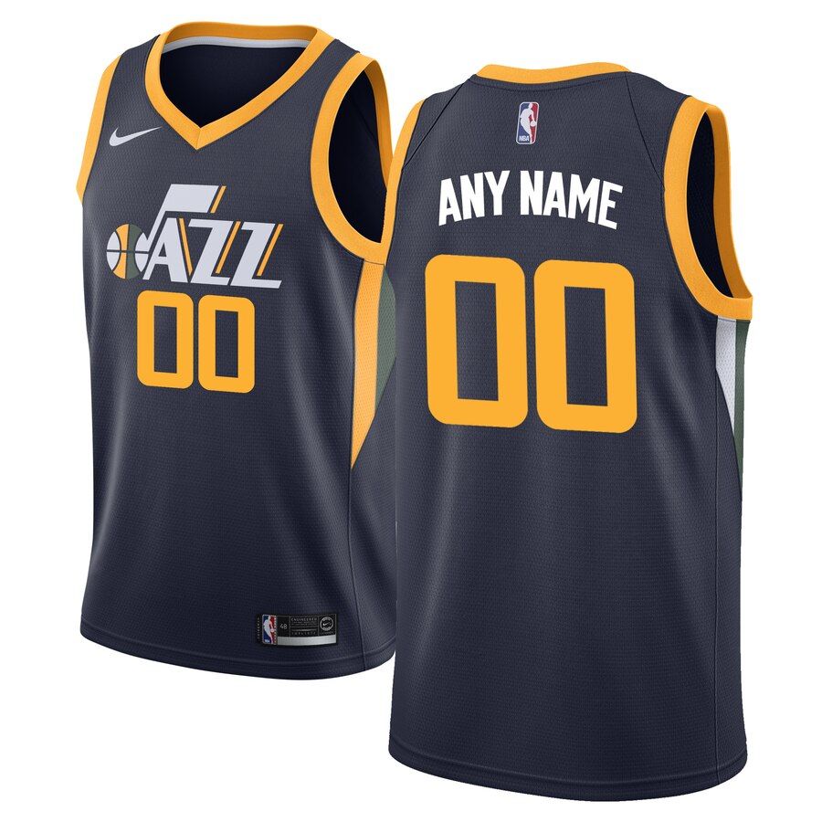2019 20 Utah Jazz Swingman Custom Navy Icon Edition