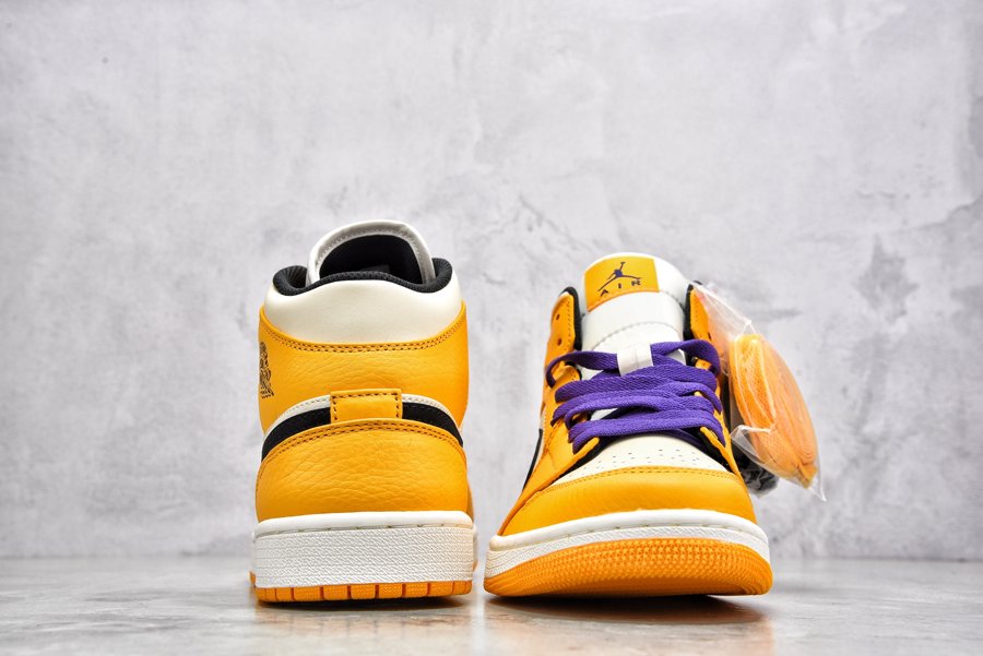 Air Jordan 1 Mid SE Lakers 852542 700