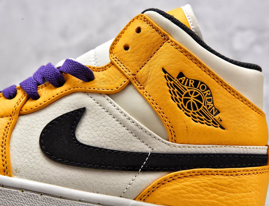 Laker air jordan 1 mid online