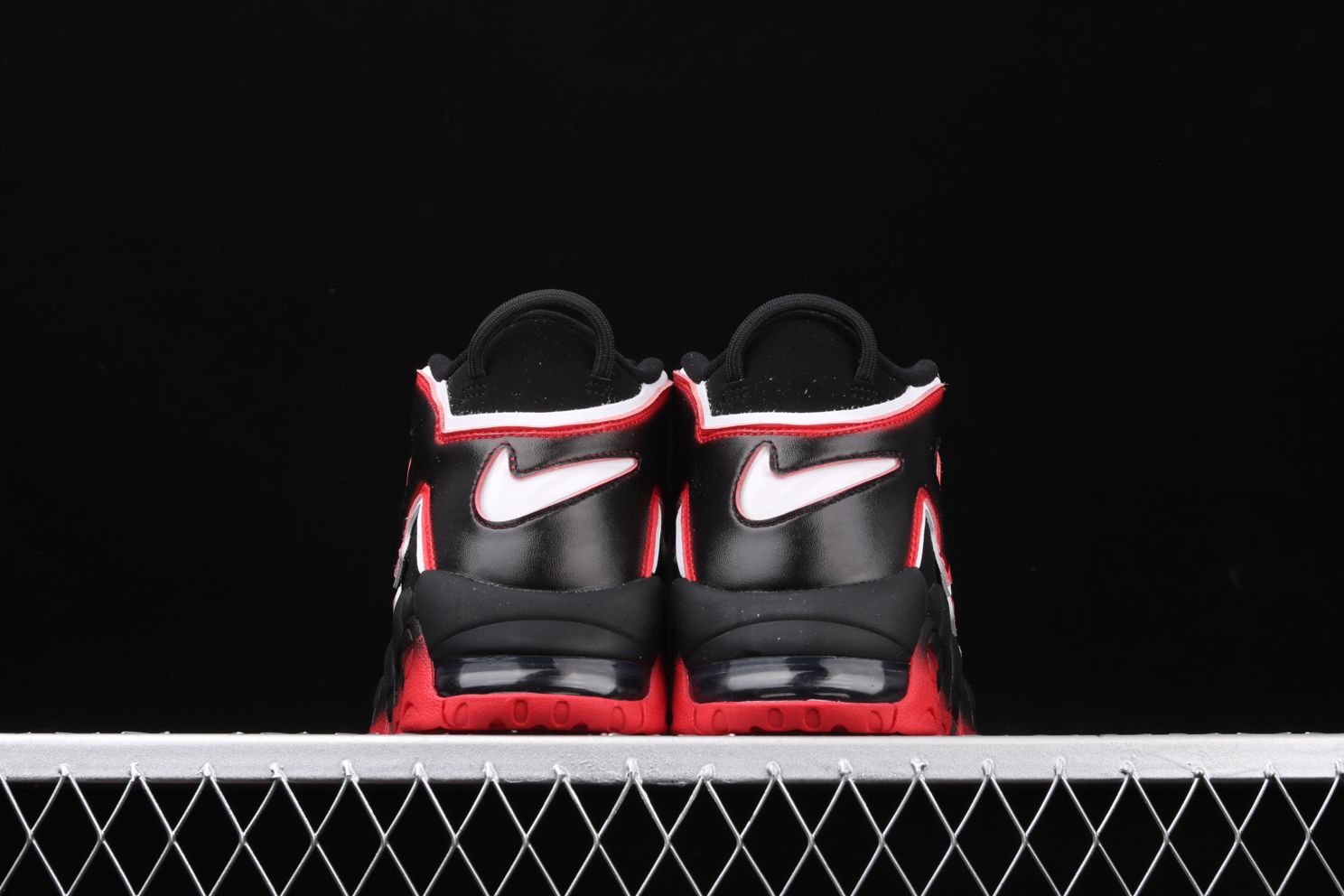 air more uptempo black white laser crimson