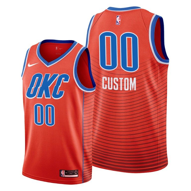 2019 20 Oklahoma City Thunder Custom Orange Statement