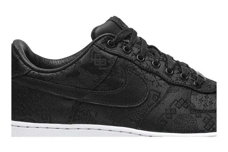 Кроссовки Fragment Design x CLOT x Nike Air Force 1 'Black Silk'