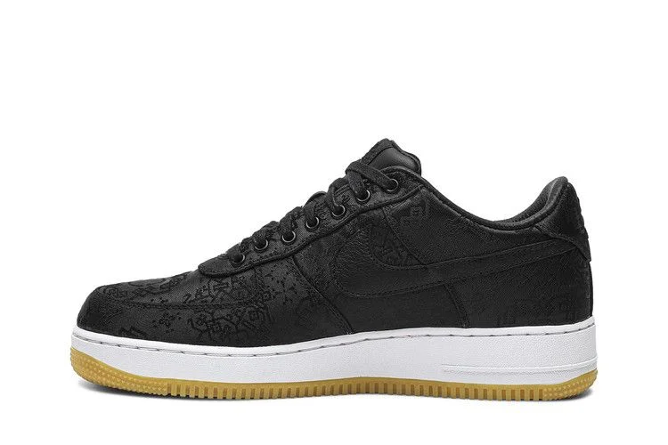 Кроссовки Fragment Design x CLOT x Nike Air Force 1 'Black Silk'
