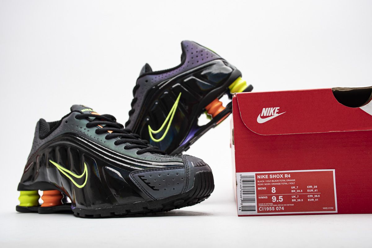 Nike Shox R4 Gel Black Neon CI1955 074