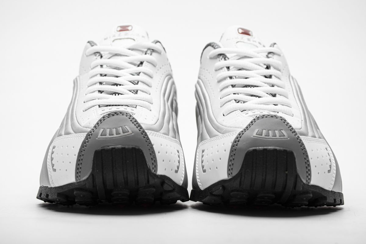 Nike Shox R4 Metallic Silver Comet Red 2018 BV1111 100