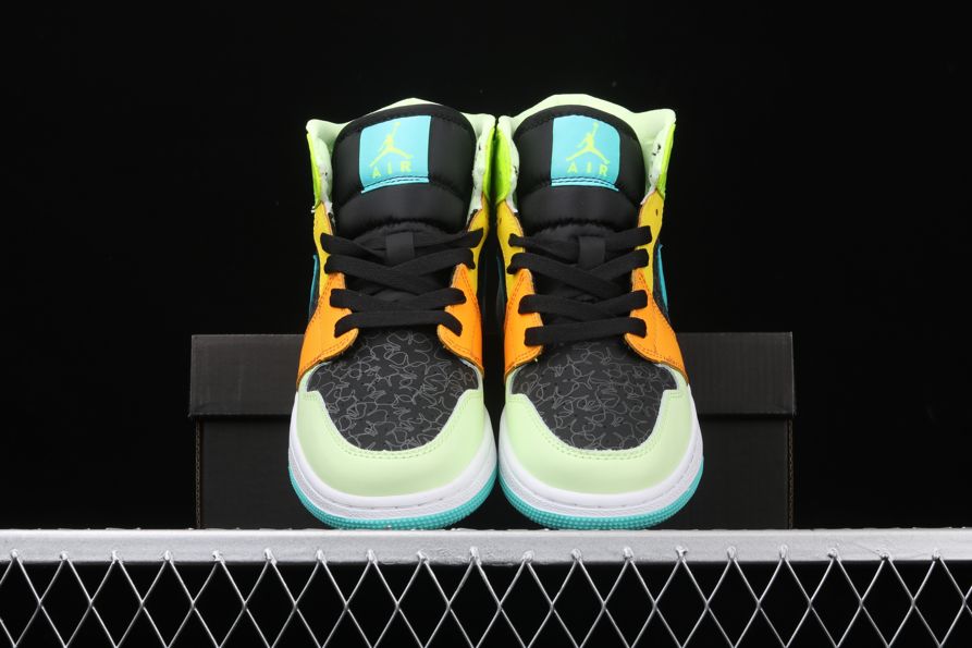 Air Jordan 1 Mid SE GS Clover BQ6931 037