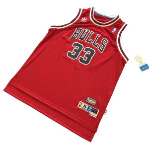 Scottie Pippen Chicago Bulls #33 Red Throwback Swingman