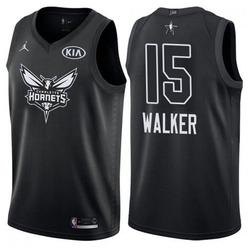 2018 All Star Charlotte Hornets Kemba Walker 15 Black Swingman Jersey