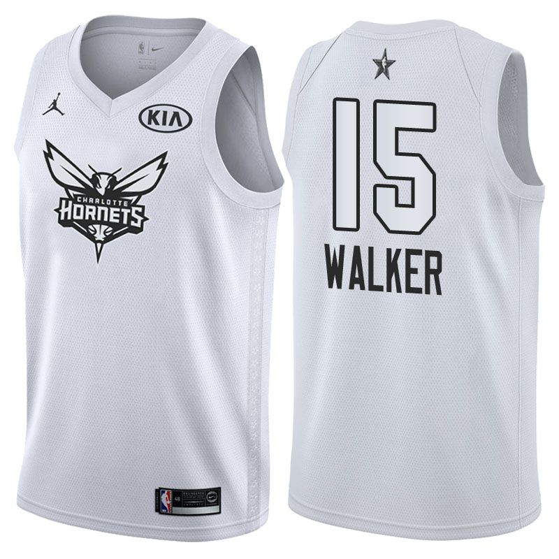 2018 All Star Charlotte Hornets Kemba Walker 15 White Swingman Jersey