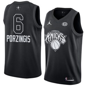2018 All-Star Knicks Kristaps Porzingis #6 Black Swingman Jersey