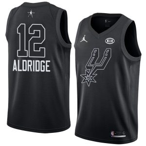 2018 All-Star Spurs LaMarcus Aldridge #12 Black Swingman Jersey