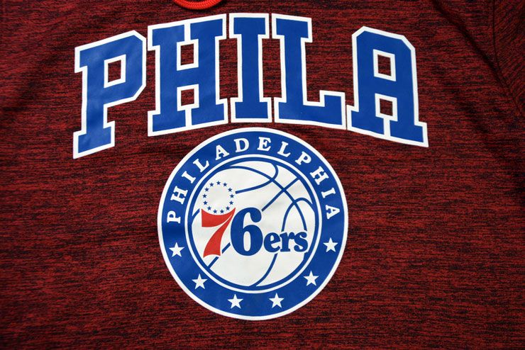 Худи 2019 Basketball NBA Phila 76ers Hoodie Red