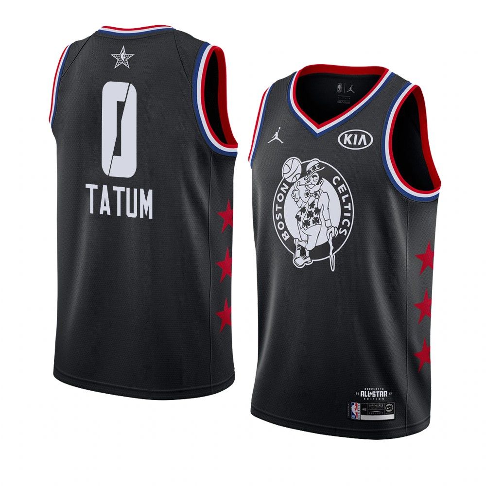 2019 NBA All Star Boston Celtics Jayson Tatum 0 Black Swingman Jersey