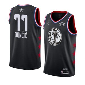 2019 NBA All-Star Mavericks Luka Doncic #77 Black Swingman Jersey