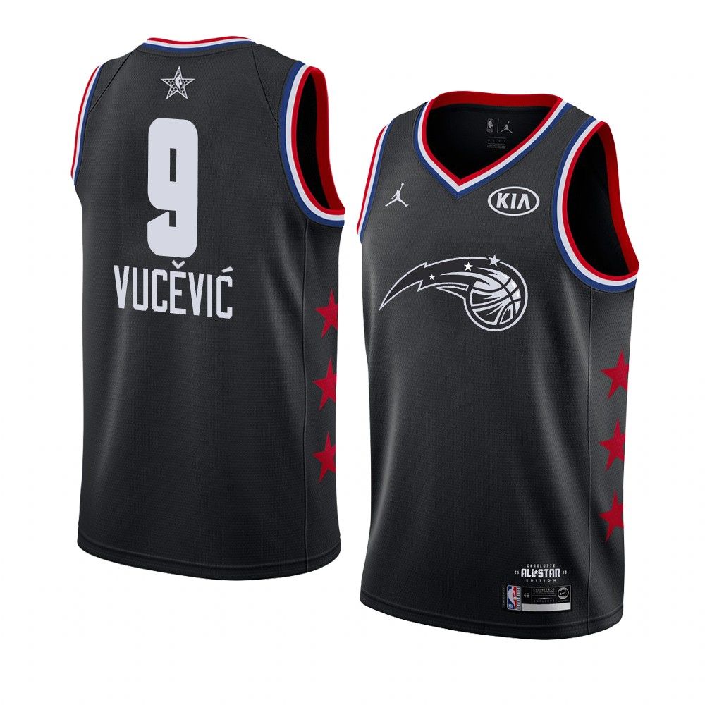 2019 NBA All Star Orlando Magic Nikola Vucevic 9 Black Swingman Jersey
