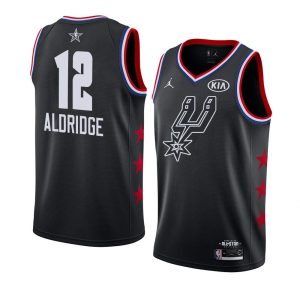 2019 NBA All-Star Spurs LaMarcus Aldridge #12 Black Swingman Jersey