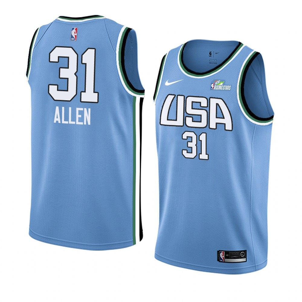 2019 Team World Jarrett Allen 31 NBA Rising Star Blue Swingman
