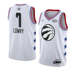 2019 All-Star Raptors Kyle Lowry #7 White Swingman Jersey