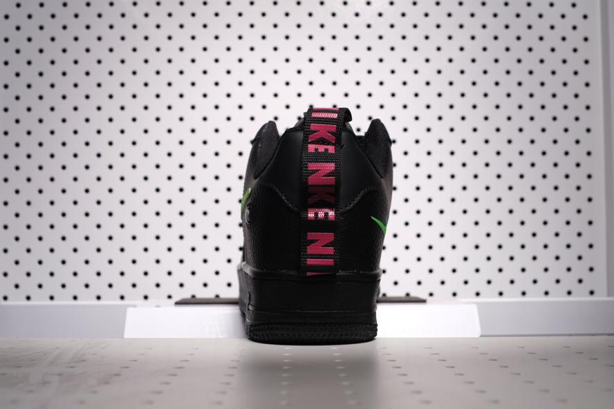 air force 1 low utility black hyper pink scream green