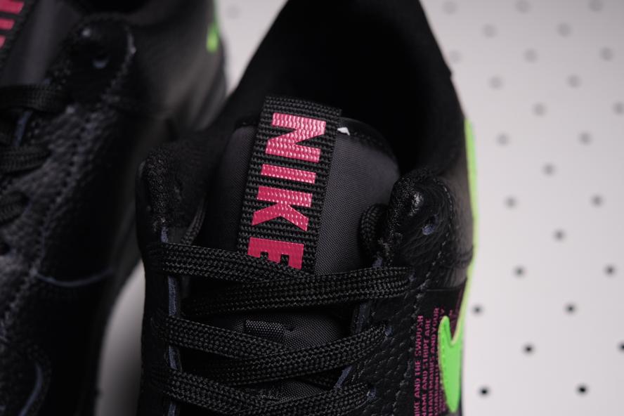 air force 1 low utility black hyper pink scream green