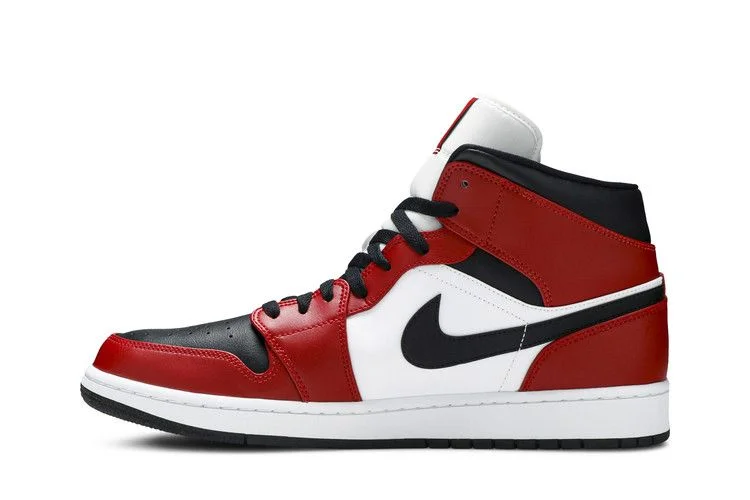 Кроссовки Air Jordan 1 Mid 'Chicago Black Toe'