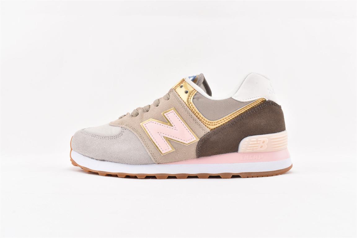 New Balance 574 Metallic Patch Khaki W WL574MLAB