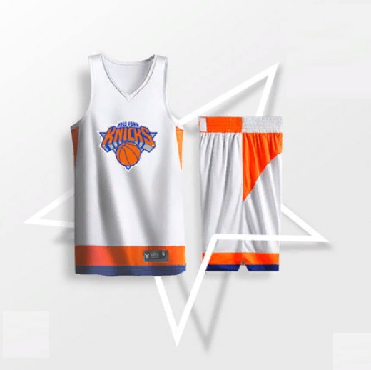 2019 BasketMan NY Knicks White Uniform