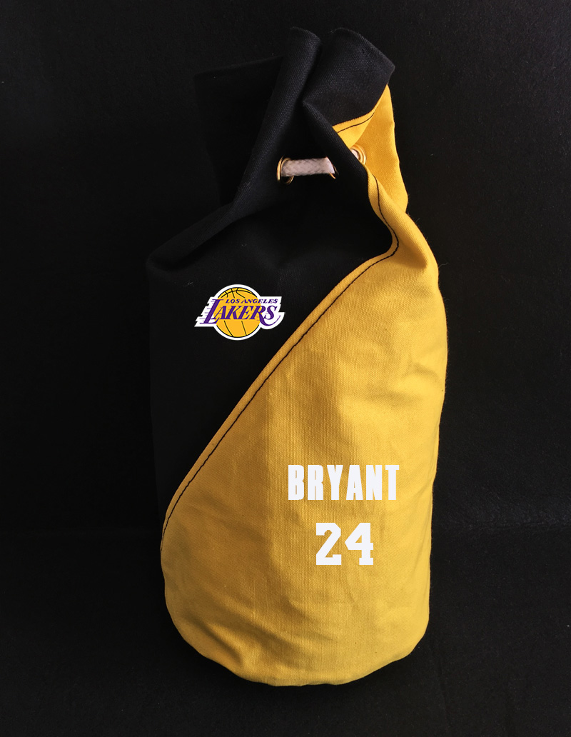 2020 Los Angeles Lakers Bryant 24 Black Yellow Bag