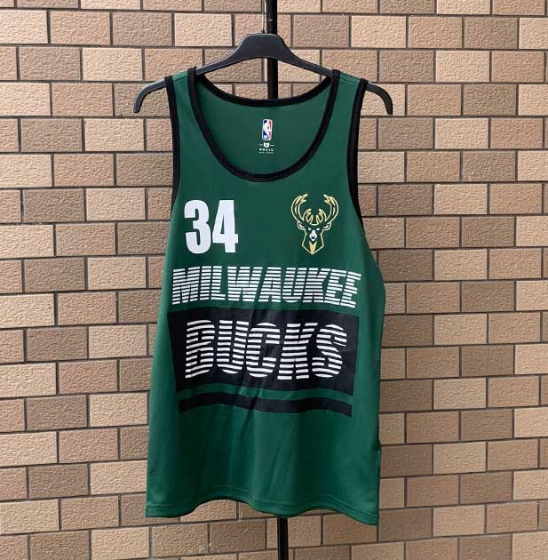 2020 Milwaukee Bucks 34 Green