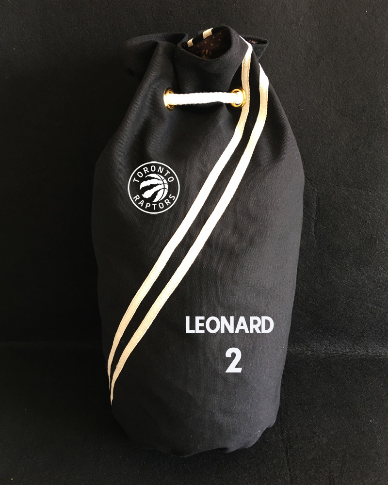 2020 Toronto Raptors Leonard 2 Black Bag
