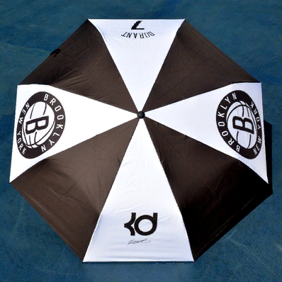 Zont NBA Brooklyn Nets 7 Black White Umbrella