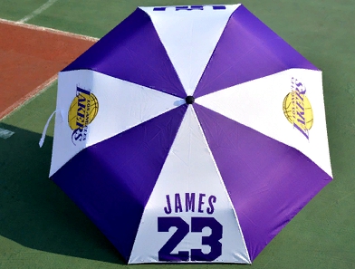 Zont NBA Los Angeles Lakers 23 Purple White Umbrella