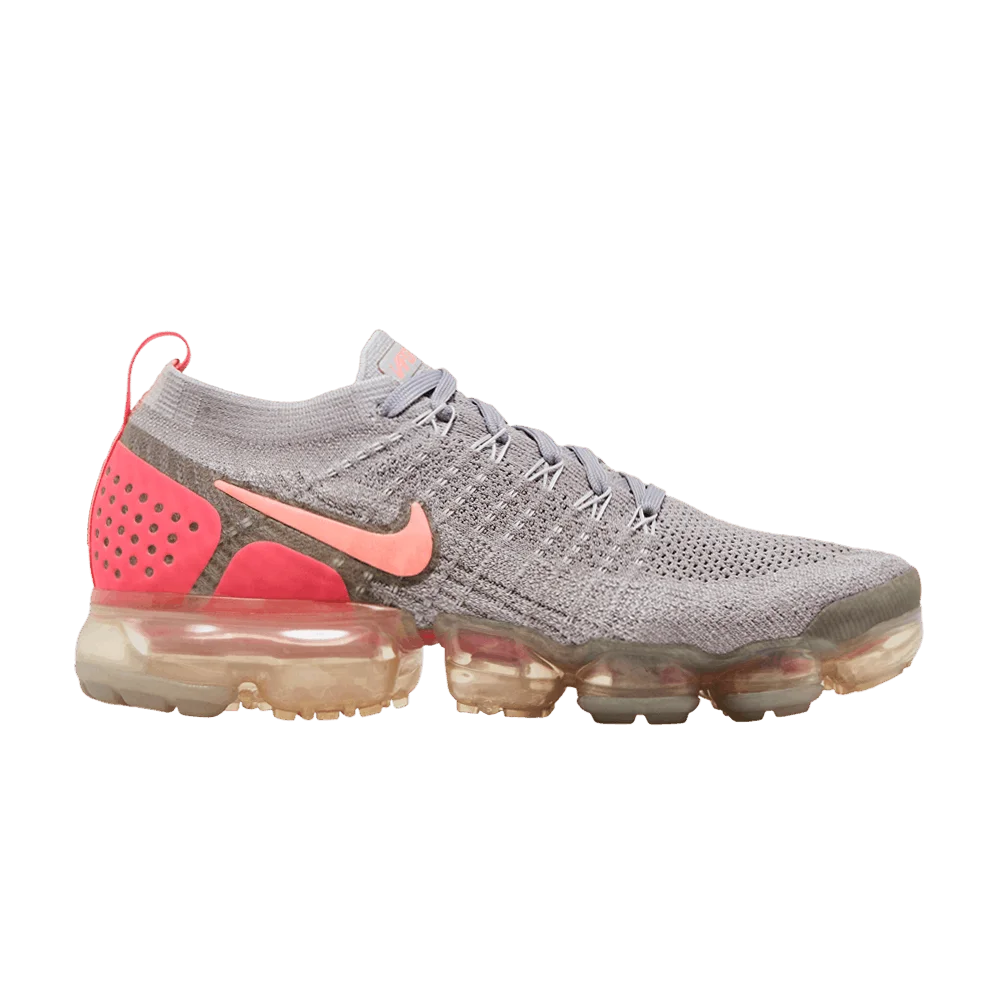 Кроссовки Nike Wmns Air VaporMax Flyknit 2 'Grey Crimson'