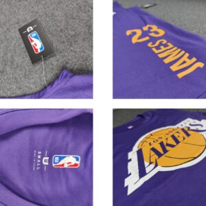 2020 Los Angeles Lakers James 23 Purple Shirt 1