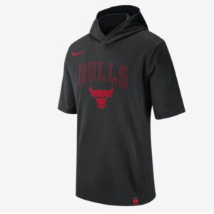2020 Nike Mens NBA Bulls Hooded T Shirt