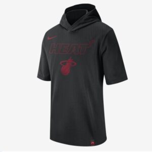 2020 Nike Mens NBA Heat Hooded T Shirt