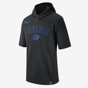 2020 Nike Mens NBA OKC Thunder Hooded T Shirt
