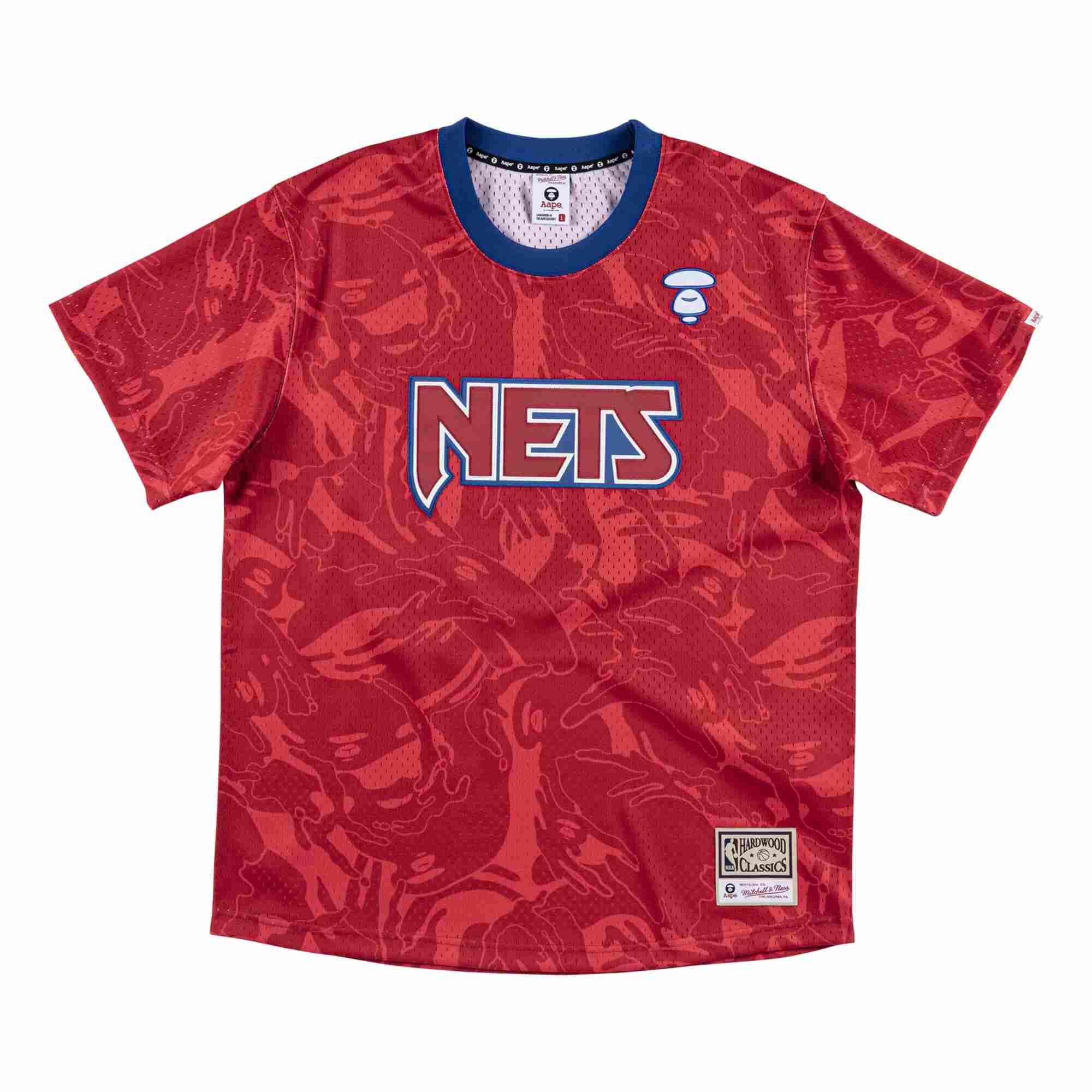 Aape x Mitchell Ness New Jersey Nets BP Jersey Red